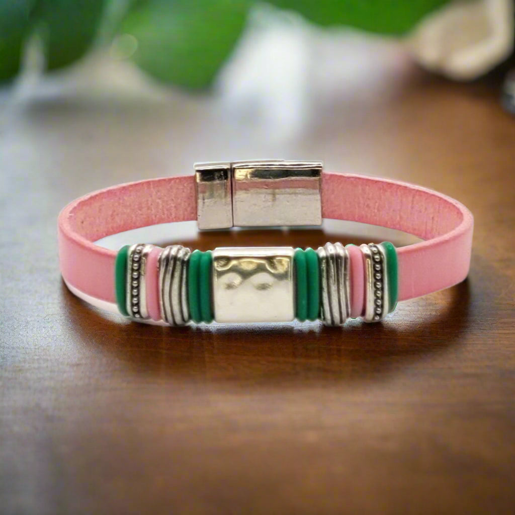 Pink and Green Pillar